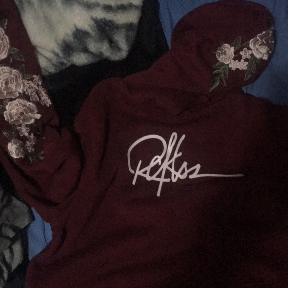 Young and reckless SIGNATURE VISTA HOODIE BURGUNDY